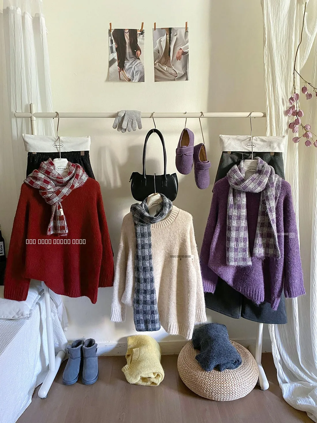 Loose Fit Plaid Scarf Neck Knitted Sweater Women Autumn Winter Lazy Style round Neck Overhead Soft Comfortable Knitted Top
Loose Fit Plaid Scarf Neck Knitted Sweater Women Autumn Winter Lazy Style round Neck Overhead Soft Comfortable Knitted Top