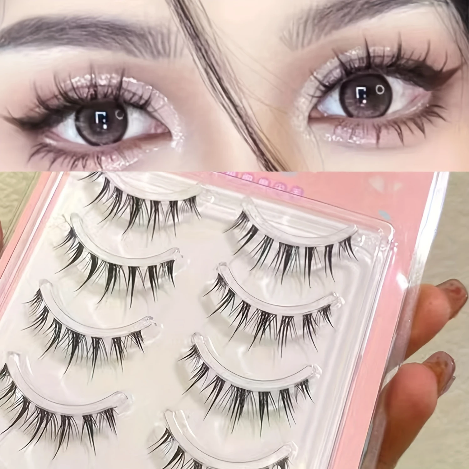 5 Pairs False Eyelashes Pack Soft Sharpened Tips Natural Look Lashes for Cosplay Party Makeup
5 Pairs False Eyelashes Pack Soft Sharpened Tips Natural Look Lashes for Cosplay Party Makeup