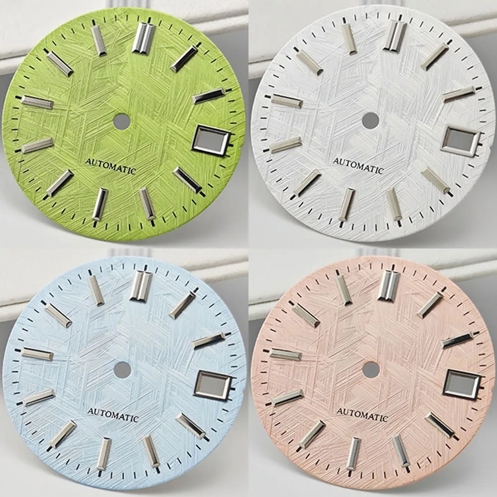 Brand New 28.5mm Watch Dial Single Calendar for NH35 NH36 Movement Pink/Green/Grey/Blue/White Dial Mechanical Watch Face Part
Brand New 28.5mm Watch Dial Single Calendar for NH35 NH36 Movement Pink/Green/Grey/Blue/White Dial Mechanical Watch Face Part
