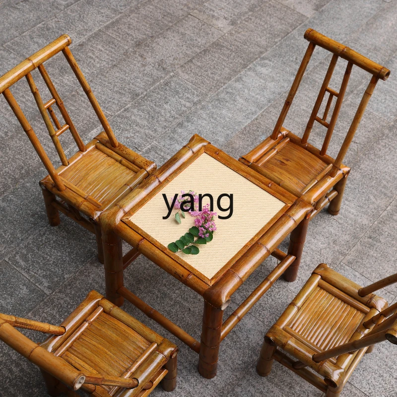 LMMOutdoor Garden Bamboo Table and Chair Combination Bamboo Chair Fireplace Tea Balcony Rattan Surface Leisure Table and Chair
LMMOutdoor Garden Bamboo Table and Chair Combination Bamboo Chair Fireplace Tea Balcony Rattan Surface Leisure Table and Chair