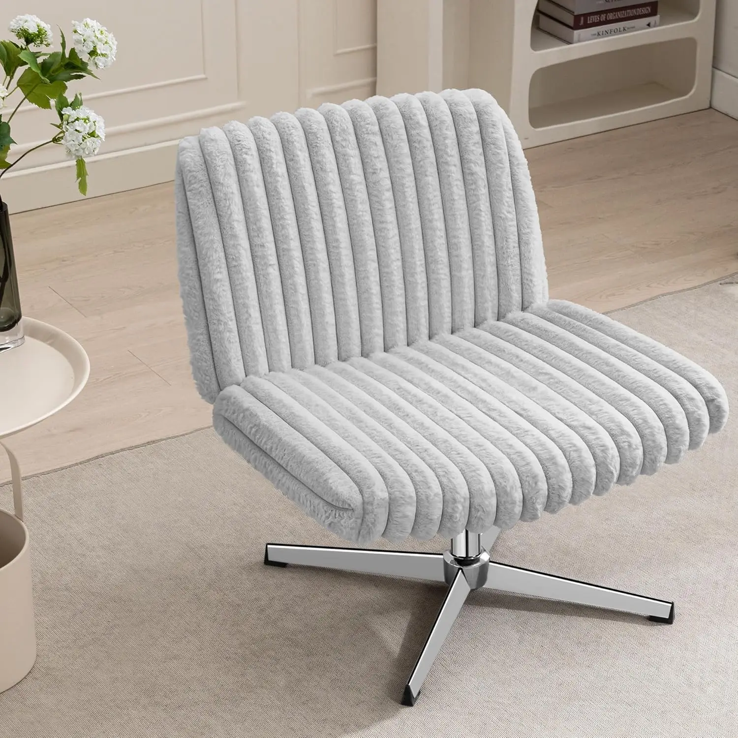 Criss Cross Chair, Arml Office Chair For Home & Bedroom, Plush Swivel Desk Chair No Wheels, Wide Vanity Makeup Chair, Ergonomic
Criss Cross Chair, Arml Office Chair For Home & Bedroom, Plush Swivel Desk Chair No Wheels, Wide Vanity Makeup Chair, Ergonomic
