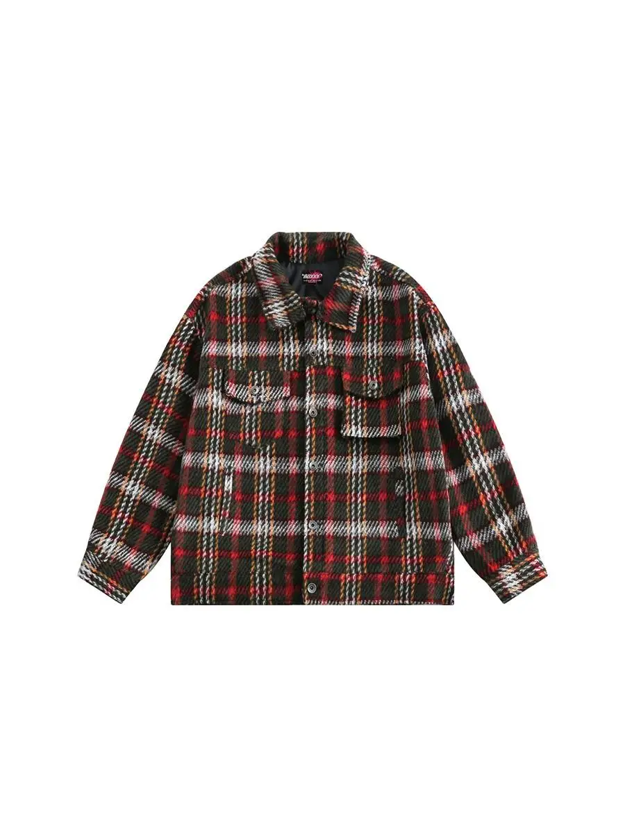 BoXXX Autumn New American Retro Plaid Jaet Hip Hop Khaki College Sle Casual Lazy Woolen Coat Youth ular Loose Fit
BoXXX Autumn New American Retro Plaid Jaet Hip Hop Khaki College Sle Casual Lazy Woolen Coat Youth ular Loose Fit