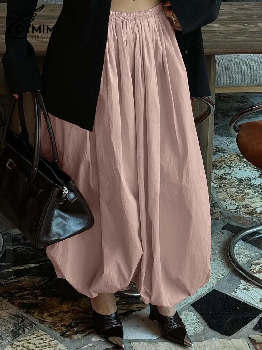 Oymimi Elegant Tangerine Pink Women's Pants Fashion Cotton Loose Low Wiasted Trousers Autumn New Ankle-Length Pants Streetwear
Oymimi Elegant Tangerine Pink Women's Pants Fashion Cotton Loose Low Wiasted Trousers Autumn New Ankle-Length Pants Streetwear