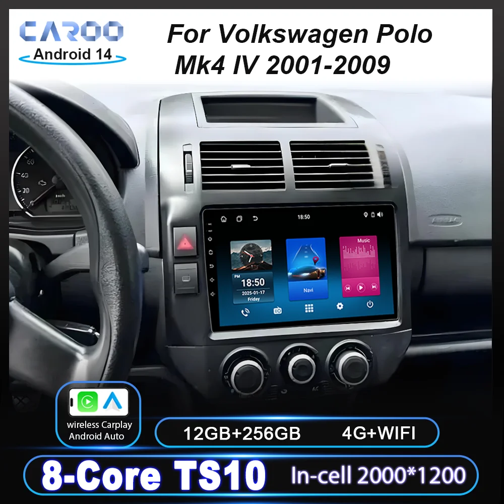 Android Auto Radio Car GPS Navigation For Volkswagen Polo Mk4 IV 2001-2009 Carplay Wirerless Multimedia Video Player QLED Screen
Android Auto Radio Car GPS Navigation For Volkswagen Polo Mk4 IV 2001-2009 Carplay Wirerless Multimedia Video Player QLED Screen