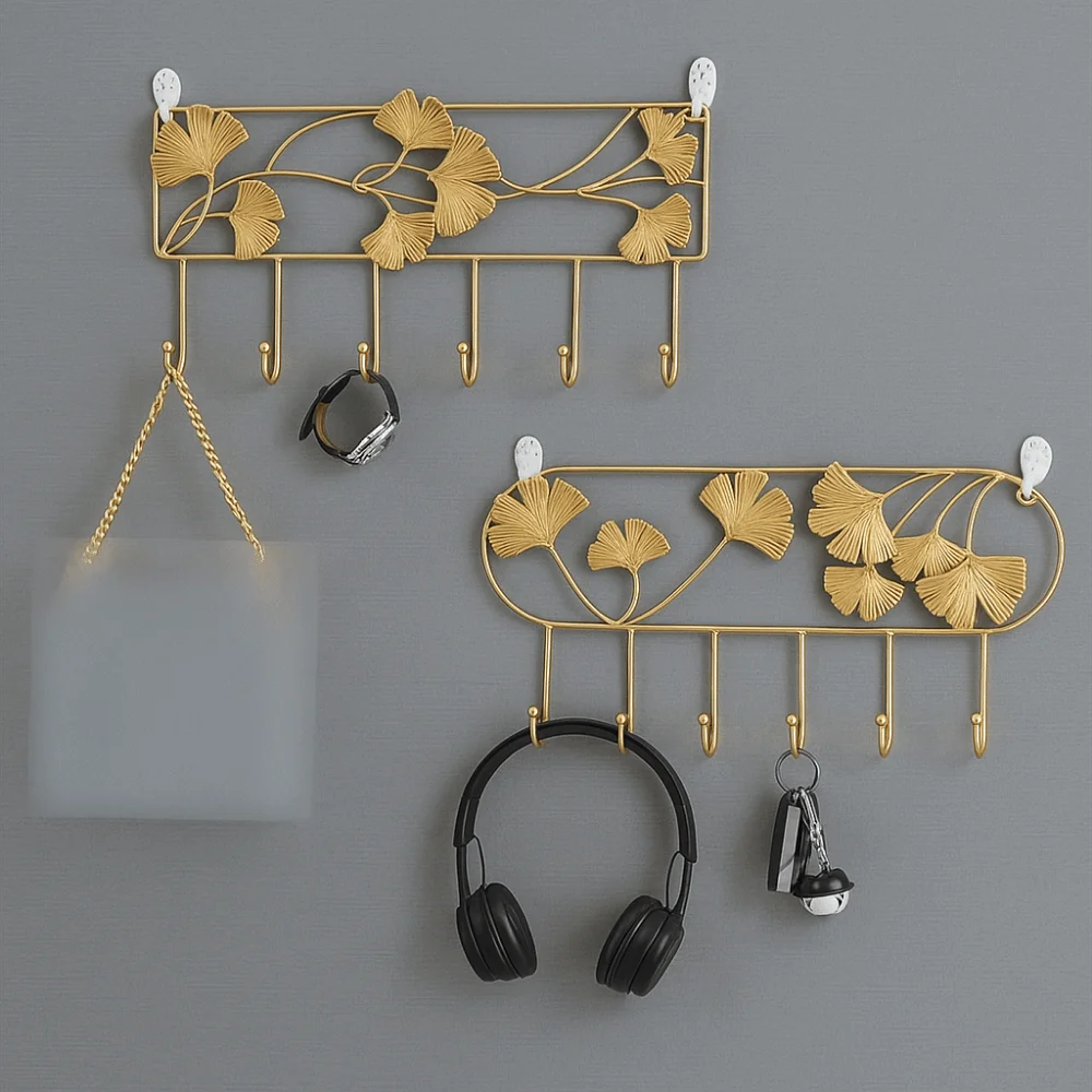 Home Supplies Ginkgo Leaf Metal Coat Hooks Golden Heavy Duty Key Holder Iron Art Nordic Style Coat Hanger Wall Mounted
Home Supplies Ginkgo Leaf Metal Coat Hooks Golden Heavy Duty Key Holder Iron Art Nordic Style Coat Hanger Wall Mounted