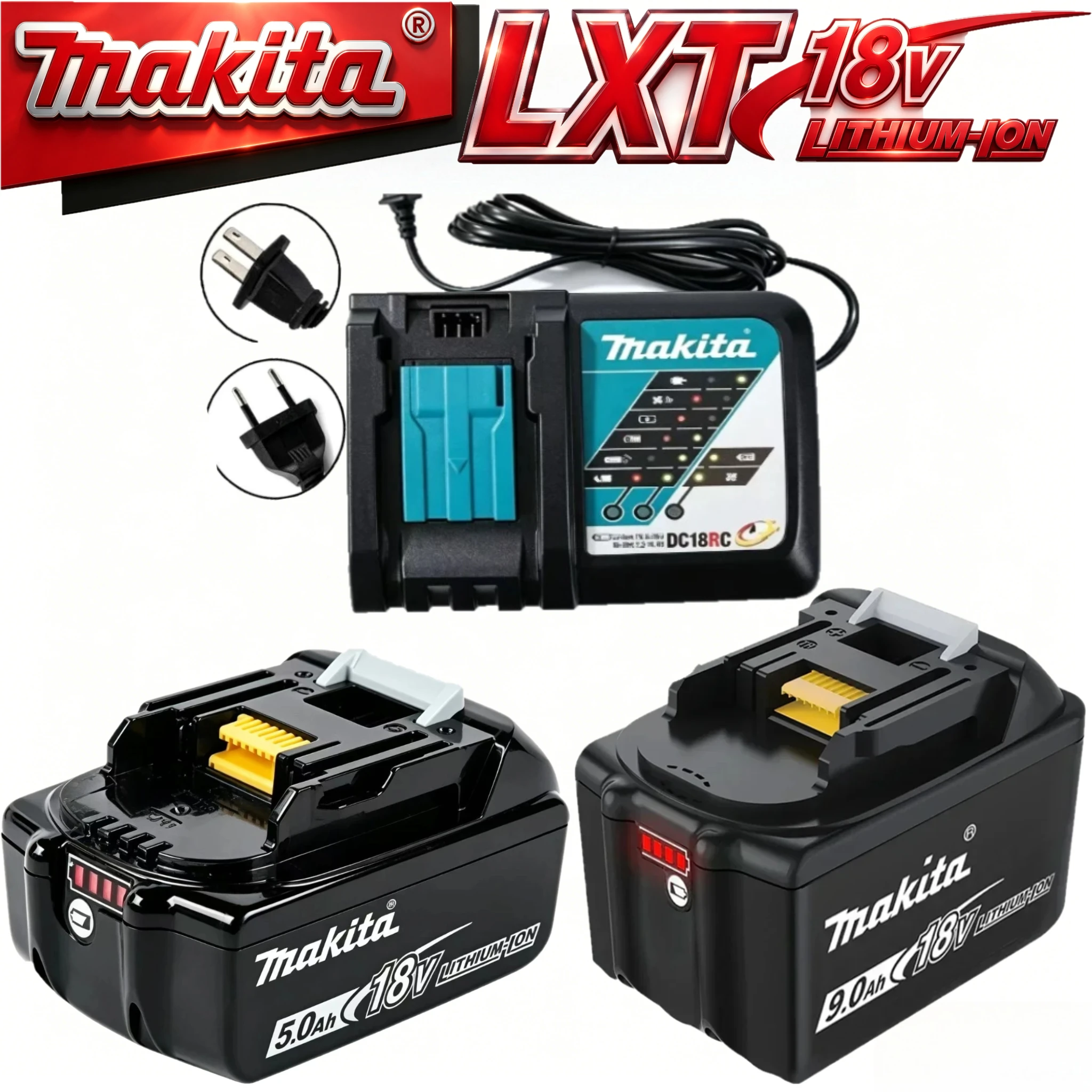 Makita 18V 6.0Ah LXT Battery Replacement Compatible with BL1815 BL1820 BL1830 BL1840 BL1850 BL1860 All Makita 18V Cordless Tools
Makita 18V 6.0Ah LXT Battery Replacement Compatible with BL1815 BL1820 BL1830 BL1840 BL1850 BL1860 All Makita 18V Cordless Tools