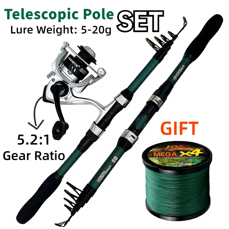 High Quality 1.8M Short Telescopic Carbon Rod Closed Length 40.5CM with 2000 Series Spinning Reel Outdoor Fishing Accessories
High Quality 1.8M Short Telescopic Carbon Rod Closed Length 40.5CM with 2000 Series Spinning Reel Outdoor Fishing Accessories