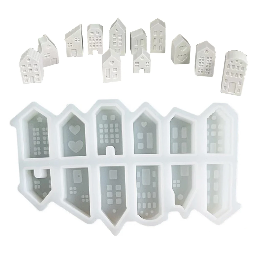 DIY Handmade House Molds Reusable House Handicraft Mold Ornament House Shaped Candlestick Silicone Mould for Home Decor
DIY Handmade House Molds Reusable House Handicraft Mold Ornament House Shaped Candlestick Silicone Mould for Home Decor