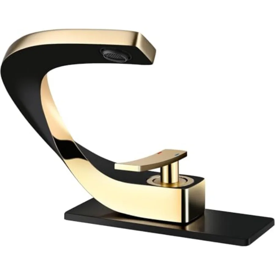 Bathroom Sink Faucet, Single Handle Vanity Faucet for Bathroom Sink, 1 or 3 Holes Lavatory Basin Faucets Solid Brass Bubbler Sp
Bathroom Sink Faucet, Single Handle Vanity Faucet for Bathroom Sink, 1 or 3 Holes Lavatory Basin Faucets Solid Brass Bubbler Sp