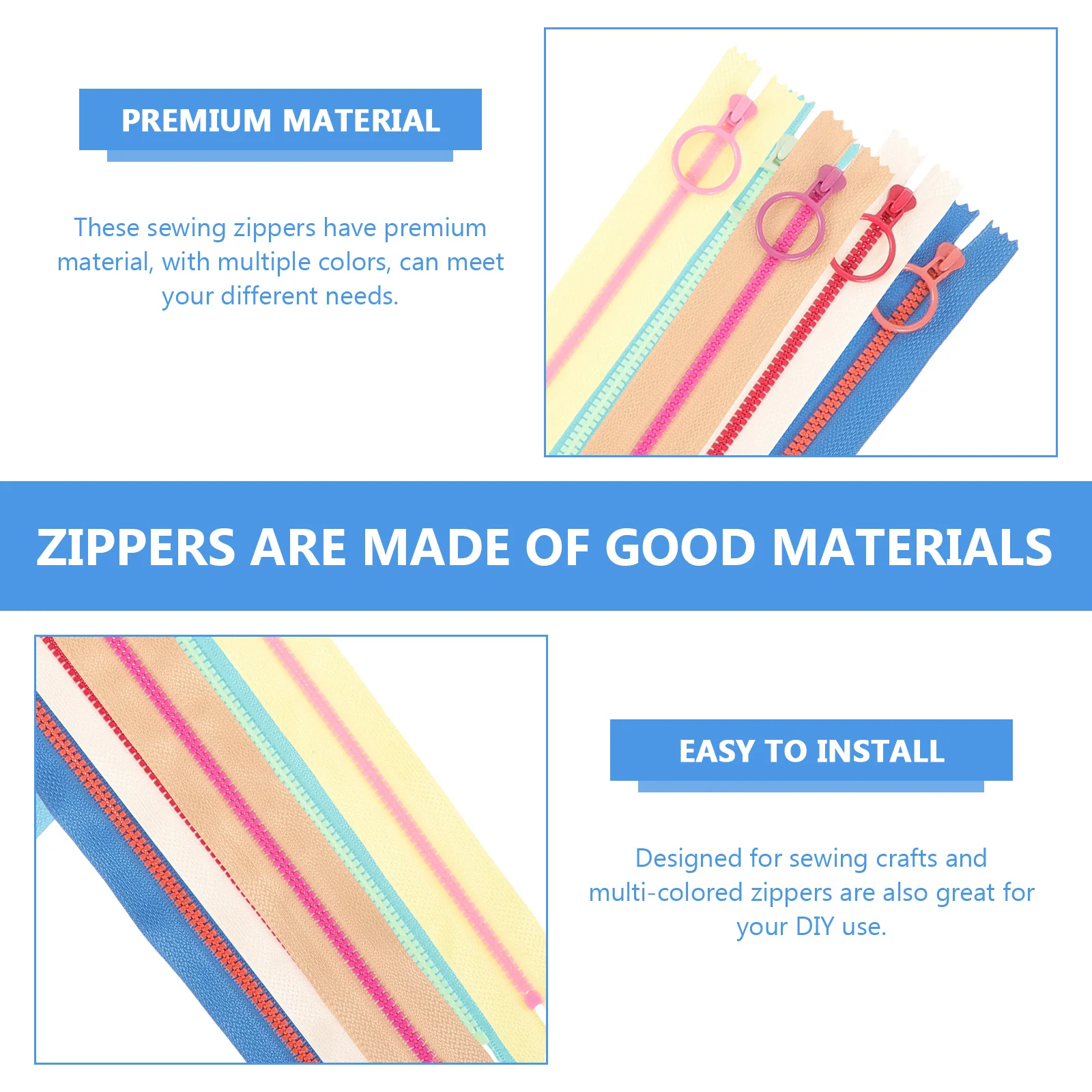 10Pcs Colorful Closed End Plastic Zippers Sewing Zippers for Clothing Bag Pouch DIY Projects Accessories Sewing Zipper for Home
10Pcs Colorful Closed End Plastic Zippers Sewing Zippers for Clothing Bag Pouch DIY Projects Accessories Sewing Zipper for Home