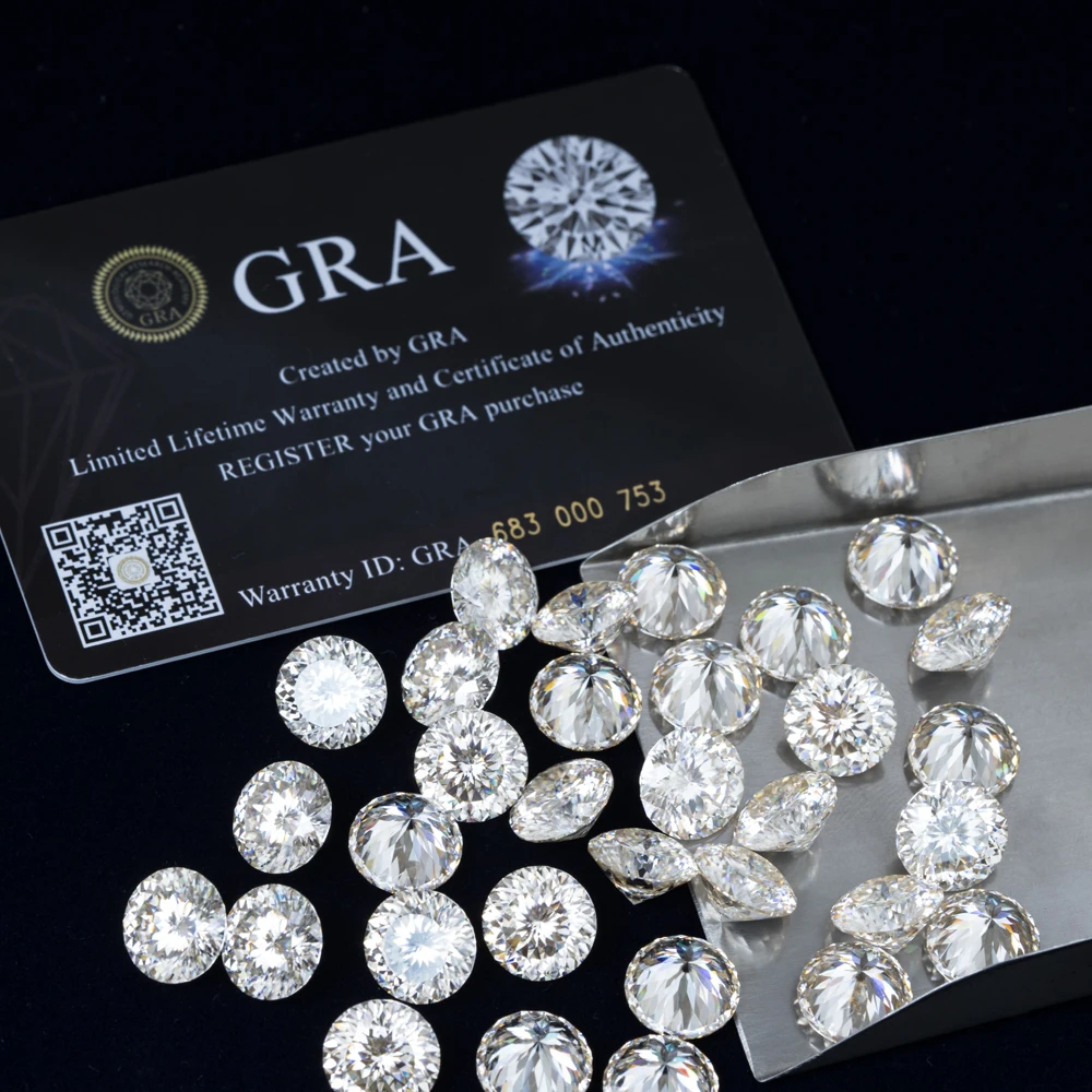 Wholesale D Color Moissanite Stone 100 Faces Cut Lab Diamonds VVS1 GRA Certified Moissanite with Certificate Loose Gemstones
Wholesale D Color Moissanite Stone 100 Faces Cut Lab Diamonds VVS1 GRA Certified Moissanite with Certificate Loose Gemstones