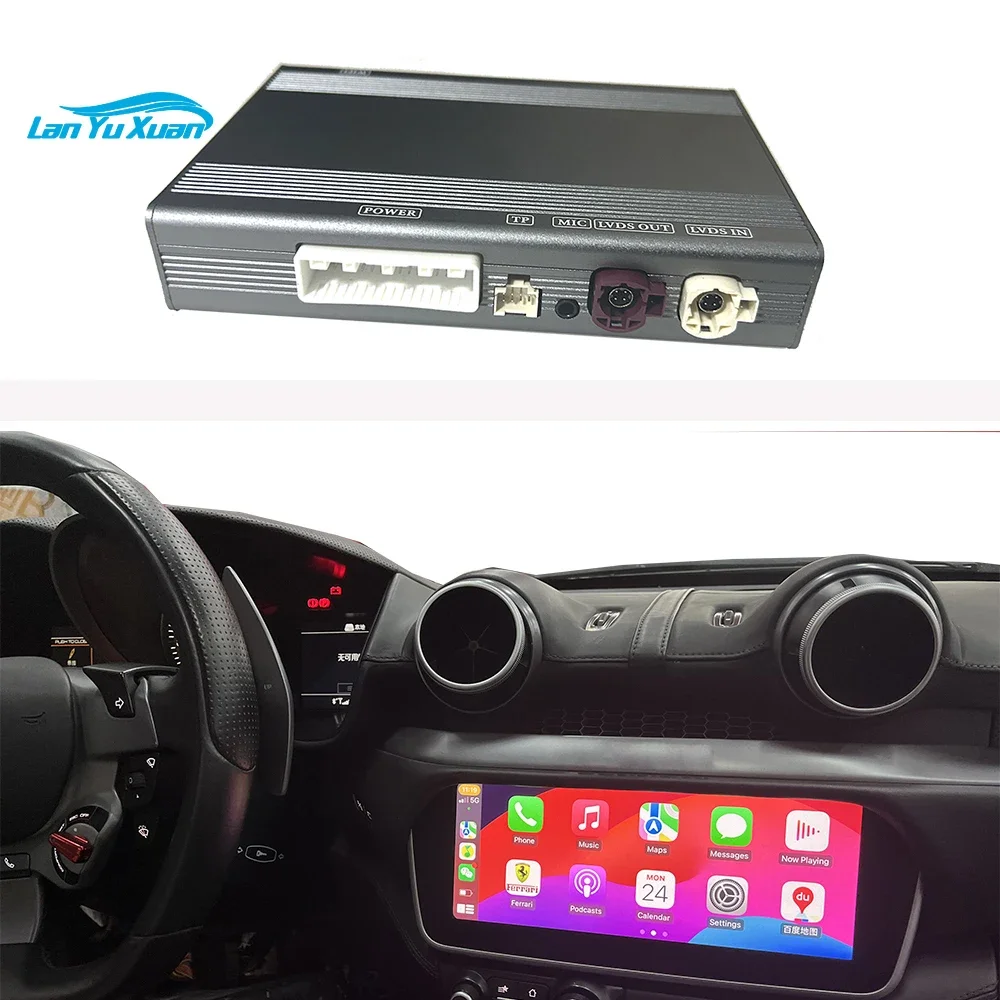 Беспроводной CarPlay для Ferrari Portofino, автомобильный DVD-плеер, зеркальная связь, AirPlay, радионавигация, комплекты Carplay, Android Auto
Беспроводной CarPlay для Ferrari Portofino, автомобильный DVD-плеер, зеркальная связь, AirPlay, радионавигация, комплекты Carplay, Android Auto