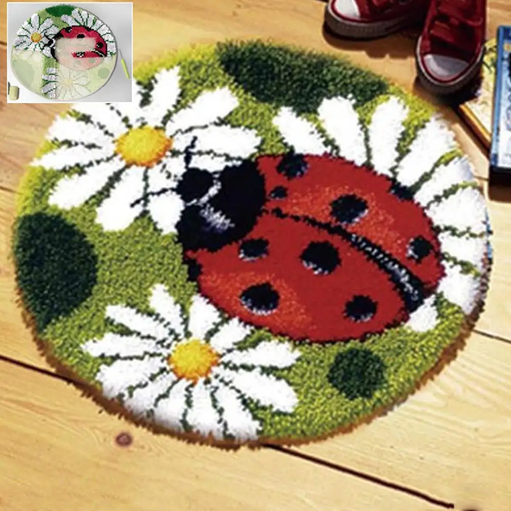 Latch Hook Rug Kit for Adults Pre-Printed Fabric Crochet Yarns Hook Set DIY Door Mat Rug Making Kit Home Decor Gift for Handicra
Latch Hook Rug Kit for Adults Pre-Printed Fabric Crochet Yarns Hook Set DIY Door Mat Rug Making Kit Home Decor Gift for Handicra