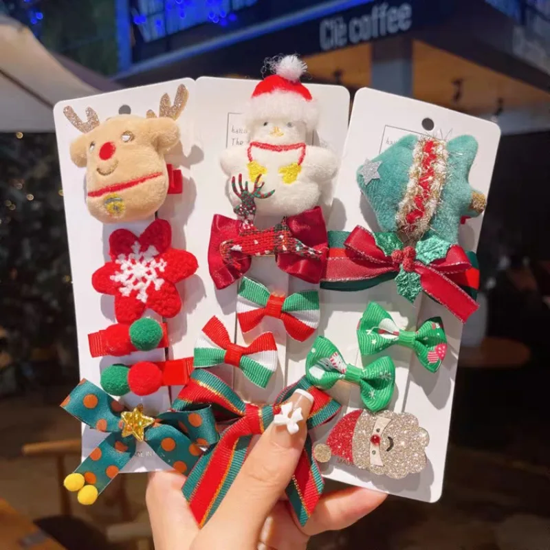 Christmas Hair Clips Set for Girls Reindeer Santa Hat Red Bow Cute Non Damage Soft Holiday Party Daily Hair Accessories Gift
Christmas Hair Clips Set for Girls Reindeer Santa Hat Red Bow Cute Non Damage Soft Holiday Party Daily Hair Accessories Gift