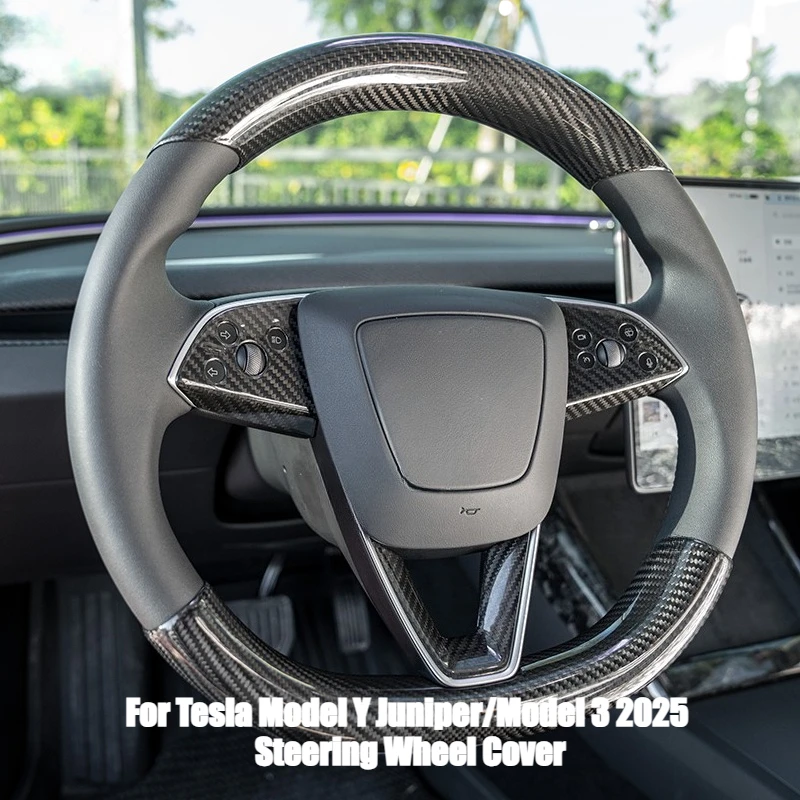 100% Real Carbon Fiber for Tesla Model Y Juniper/Model 3 2025 Steering Wheel Cover 3K240G Steering Wheel Shell Car Accessories
100% Real Carbon Fiber for Tesla Model Y Juniper/Model 3 2025 Steering Wheel Cover 3K240G Steering Wheel Shell Car Accessories
