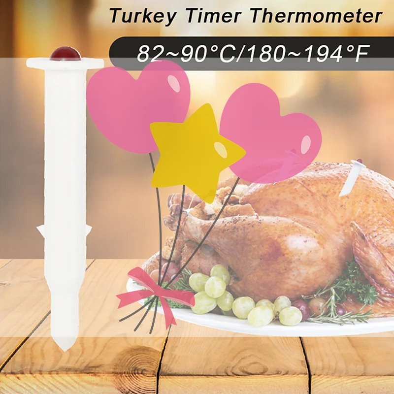 2/5/10/20pcs Turkey Timer Thermometer Poultry Roasted Chicken Thermometer Disposable For Cooking Chicken Beef Meat
2/5/10/20pcs Turkey Timer Thermometer Poultry Roasted Chicken Thermometer Disposable For Cooking Chicken Beef Meat