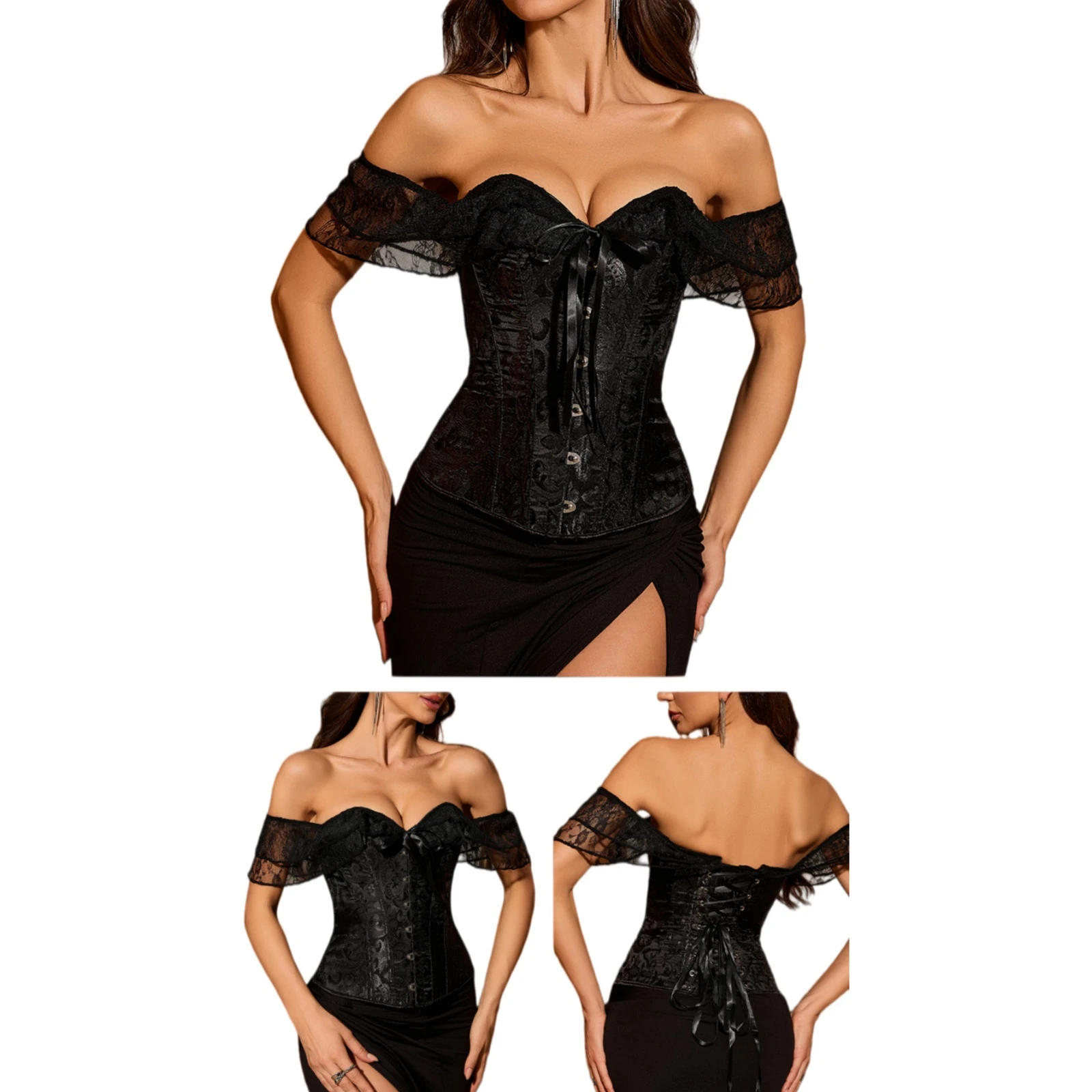 Women Medieval Renaissance Steampunk Corset Top Slim Fit Pirate Halloween Carnival Cosplay Costume Daily Wear
Women Medieval Renaissance Steampunk Corset Top Slim Fit Pirate Halloween Carnival Cosplay Costume Daily Wear