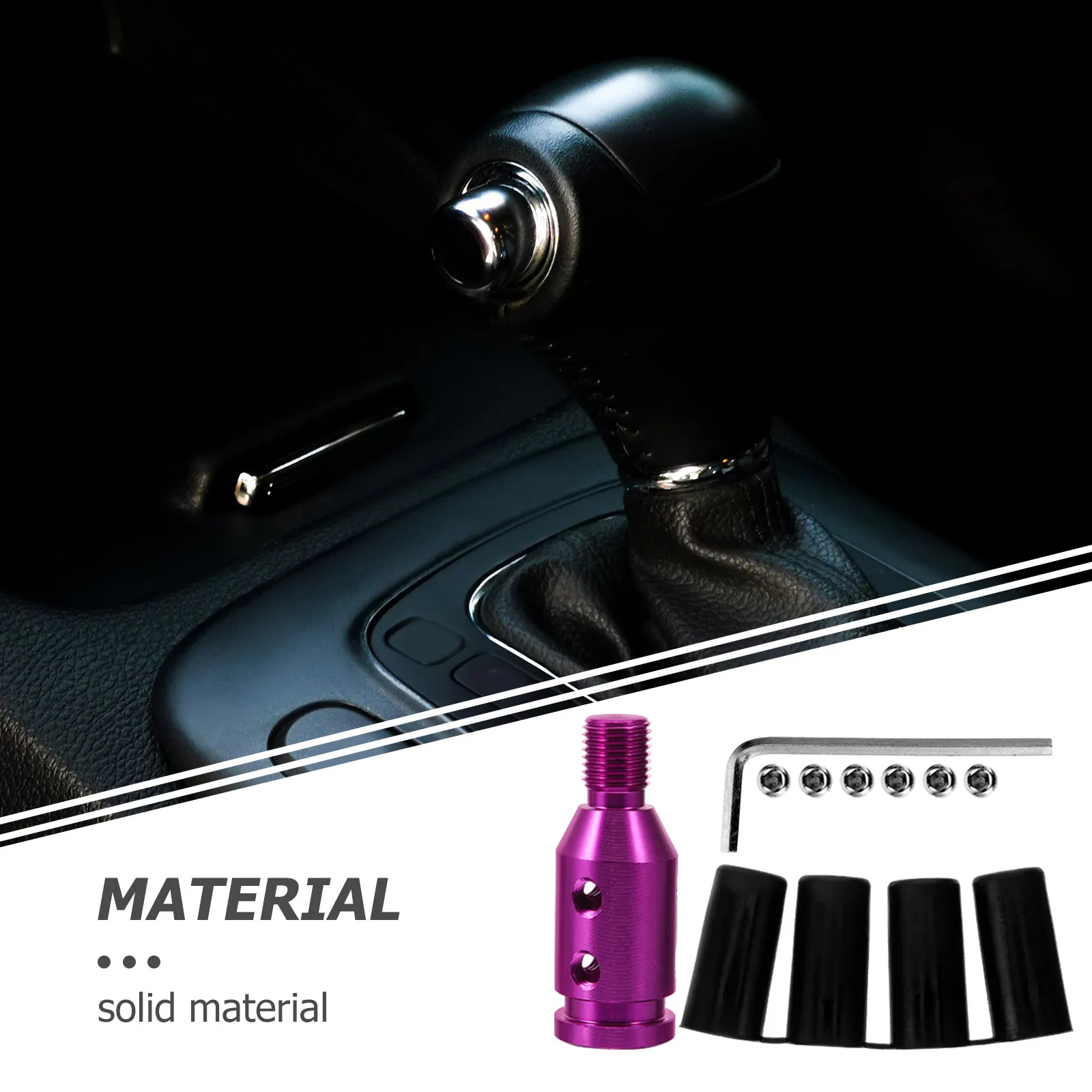 1Set Shift Knob Adapter Solid Aluminum Alloy Gear Shift Knob Retainer for Manual Shifter Universal Fit Car Interior Upgrade
1Set Shift Knob Adapter Solid Aluminum Alloy Gear Shift Knob Retainer for Manual Shifter Universal Fit Car Interior Upgrade