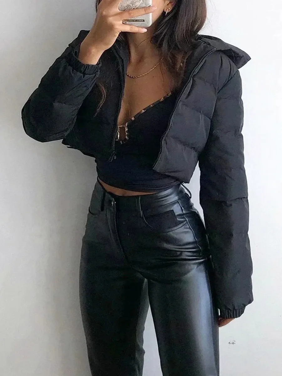 Women's Cotton Coat with Hooded and Long Sleeves Thickened Drawstring Jacket Spring Autumn Casual Pure Color Outerwear
Women's Cotton Coat with Hooded and Long Sleeves Thickened Drawstring Jacket Spring Autumn Casual Pure Color Outerwear