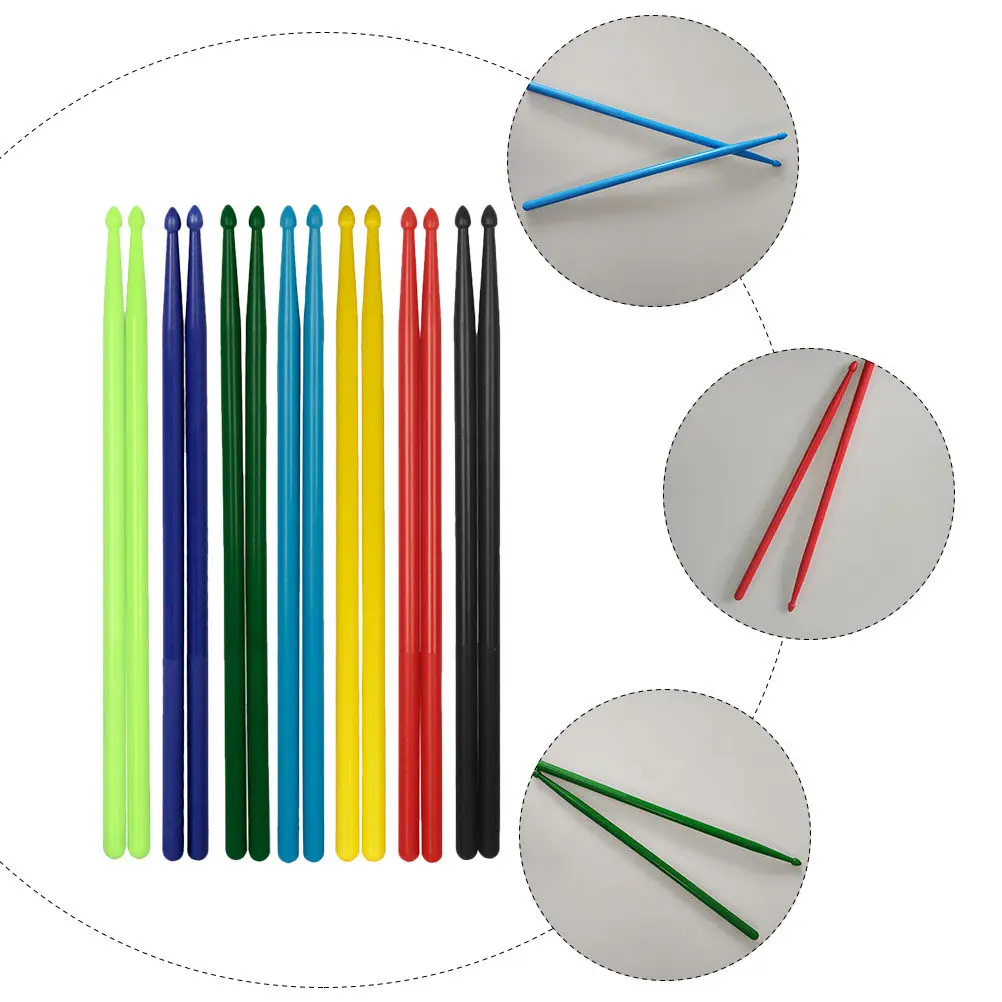 7Pairs Nylon 5A Drumsticks Odorless Eco-Friendly Non-Skid Colorful Drum Mallet for Drum Set Beginners Adults Practice
7Pairs Nylon 5A Drumsticks Odorless Eco-Friendly Non-Skid Colorful Drum Mallet for Drum Set Beginners Adults Practice