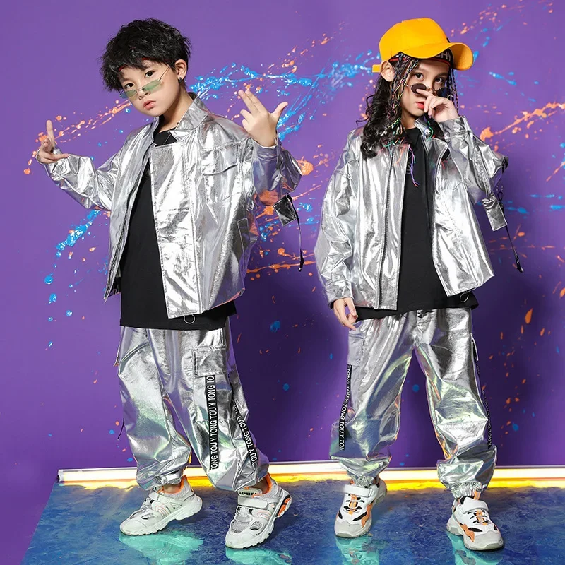 Sequin Children Fashion Top Coat Pants Ballroom Dancing Clothes Jazz Dancewear for Girls Boys Street Dance Wear Hip Hop Costumes
Sequin Children Fashion Top Coat Pants Ballroom Dancing Clothes Jazz Dancewear for Girls Boys Street Dance Wear Hip Hop Costumes