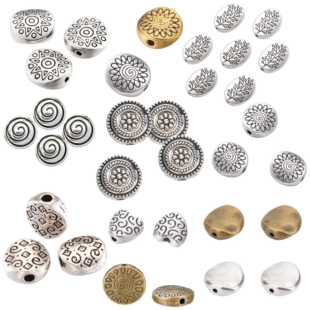 20-50Pcs Tibetan Alloy Metal Beads Antique Silver Color Flat Round Spacer Beads for Jewelry Making DIY Bracelet Accessories
20-50Pcs Tibetan Alloy Metal Beads Antique Silver Color Flat Round Spacer Beads for Jewelry Making DIY Bracelet Accessories