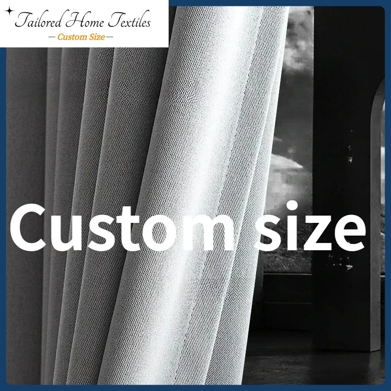 Custom Size Fashion Double Sided Curtains Blackout Light Luxury Curtains for Living dining room bedroom Gray Linen White Tulle
Custom Size Fashion Double Sided Curtains Blackout Light Luxury Curtains for Living dining room bedroom Gray Linen White Tulle