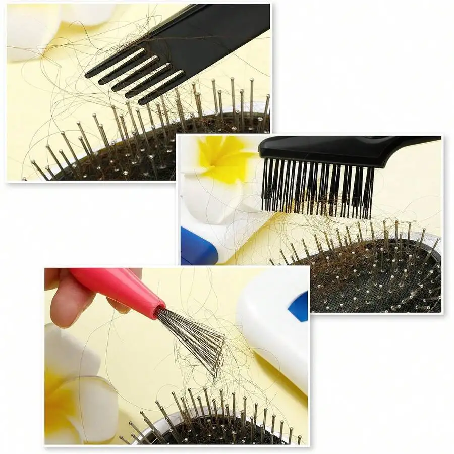 2pcs Hair Brush Cleaning Tool Set Double Headed Metal Toothed Cleaner For Dust And Hair Removal
2pcs Hair Brush Cleaning Tool Set Double Headed Metal Toothed Cleaner For Dust And Hair Removal