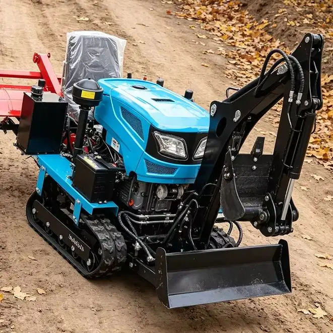 Customized Ride-On Plowing Equipment Integrated with Crawler Rotary Tiller, Small Micro Tiller and Cultivator
Customized Ride-On Plowing Equipment Integrated with Crawler Rotary Tiller, Small Micro Tiller and Cultivator