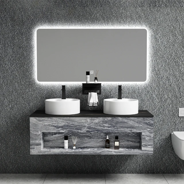 Custom Fashionable Smart Mirror Set With Counter Top Double Sink Bathroom Cabinet Vanity
Custom Fashionable Smart Mirror Set With Counter Top Double Sink Bathroom Cabinet Vanity