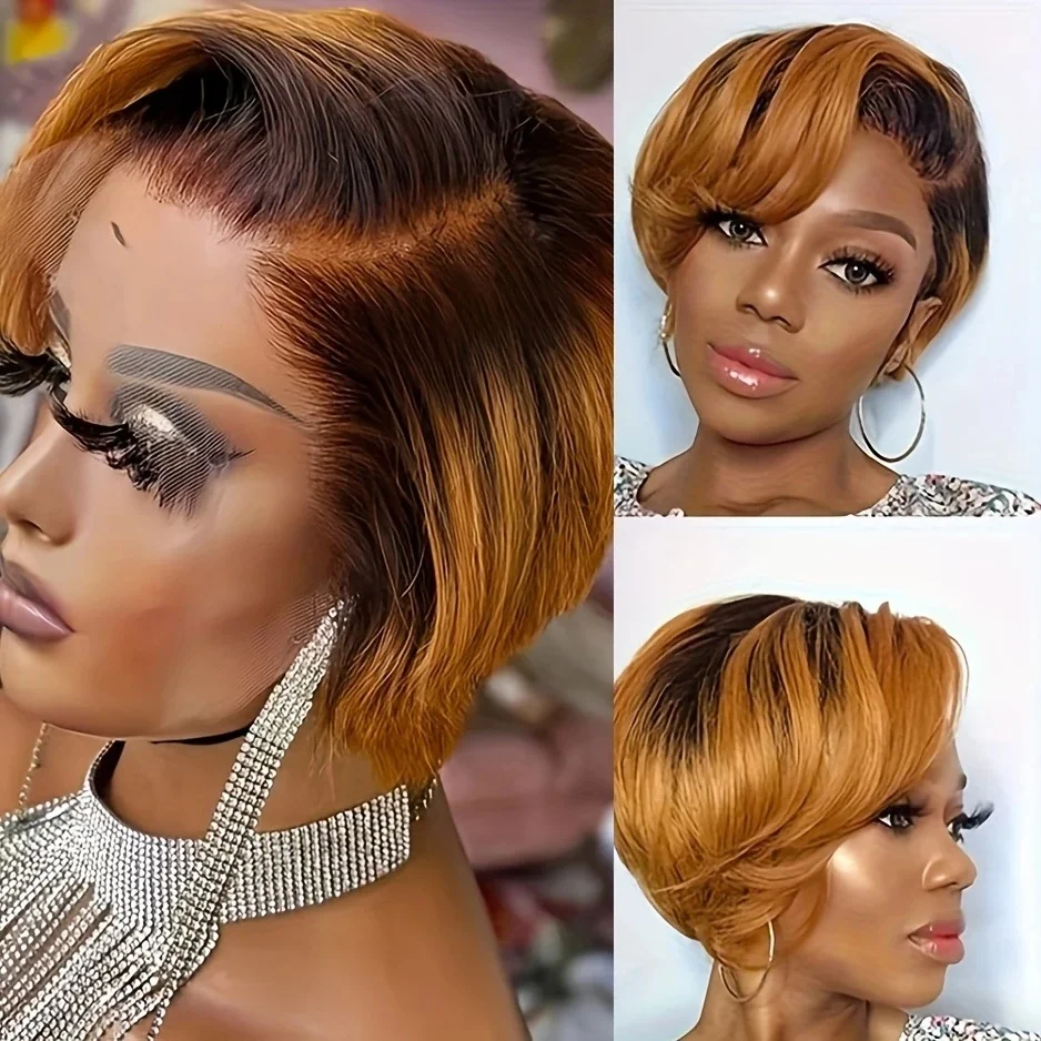 Pixie Cut Wigs Short Bob Curly 13x4 Lace Front Human Hair Wigs For Women Brazilian Wave Curly Lace Wig
Pixie Cut Wigs Short Bob Curly 13x4 Lace Front Human Hair Wigs For Women Brazilian Wave Curly Lace Wig 