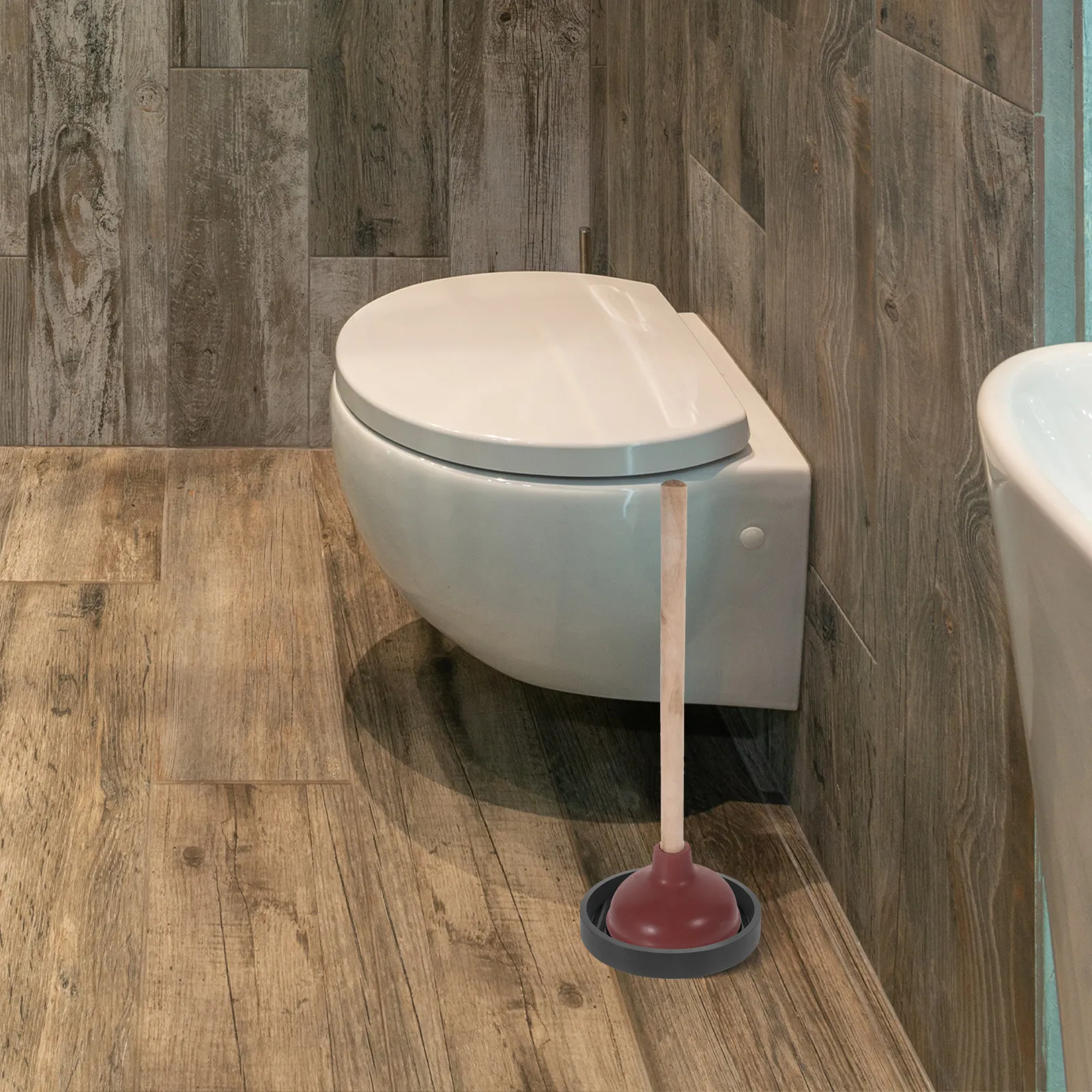 Wooden Handle Bathroom Plunger Heavy Duty Toilet Plunger Portable Plungers for Home Effective Unclogging Plungers for Bathroom
Wooden Handle Bathroom Plunger Heavy Duty Toilet Plunger Portable Plungers for Home Effective Unclogging Plungers for Bathroom