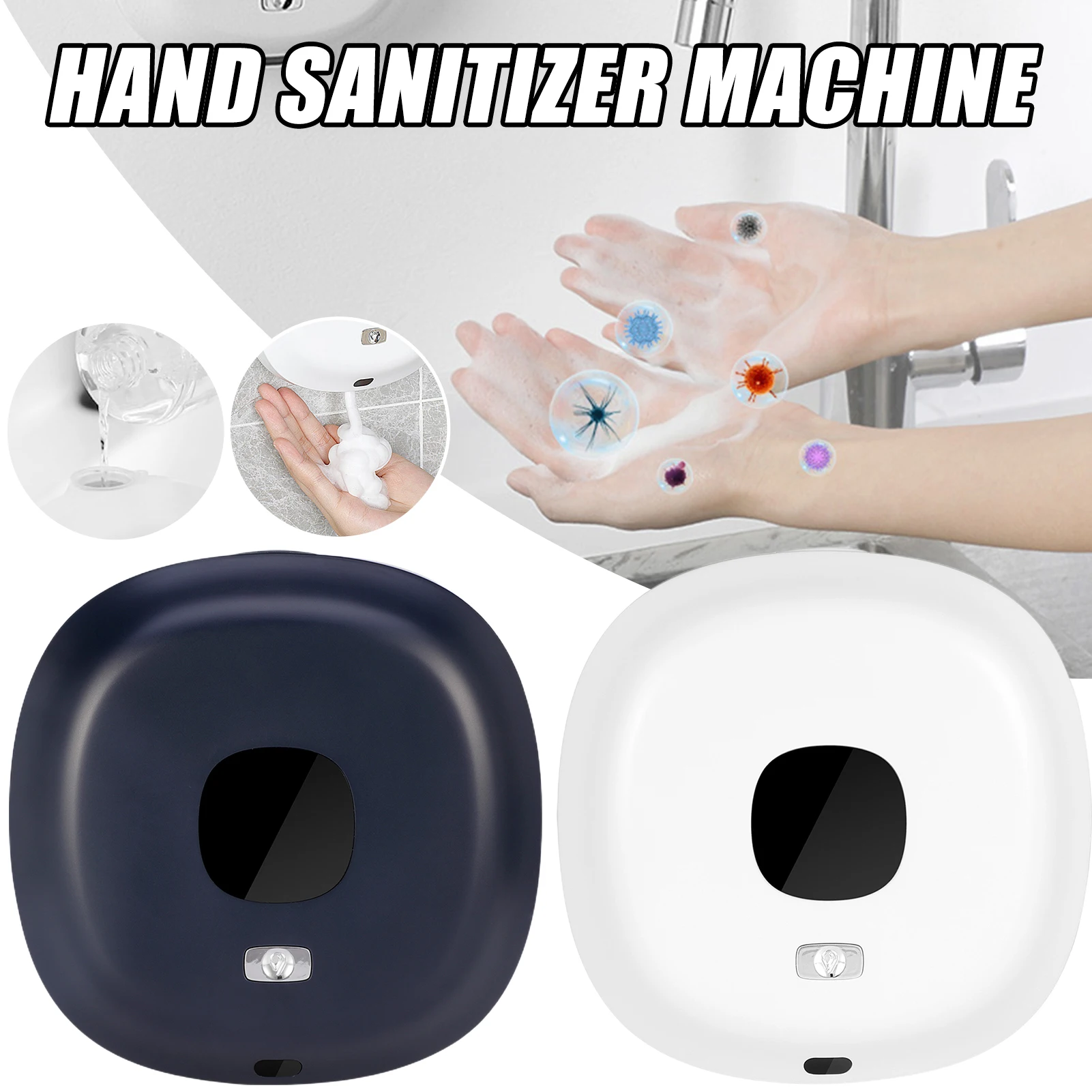 Wall Mounted Foam Liquid Soap Dispenser Automatic Sensor Hands Sanitizer Machine Touchless Soap Dispenser for Home Bathroom
Wall Mounted Foam Liquid Soap Dispenser Automatic Sensor Hands Sanitizer Machine Touchless Soap Dispenser for Home Bathroom