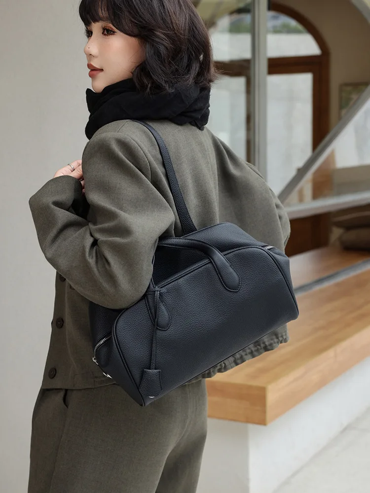 Casual Leather Underarm Bag Women's Single oulder Bag Top Layer Cowhide Simple Design Leisure Handbag Faionable Summer Bag
Casual Leather Underarm Bag Women's Single oulder Bag Top Layer Cowhide Simple Design Leisure Handbag Faionable Summer Bag