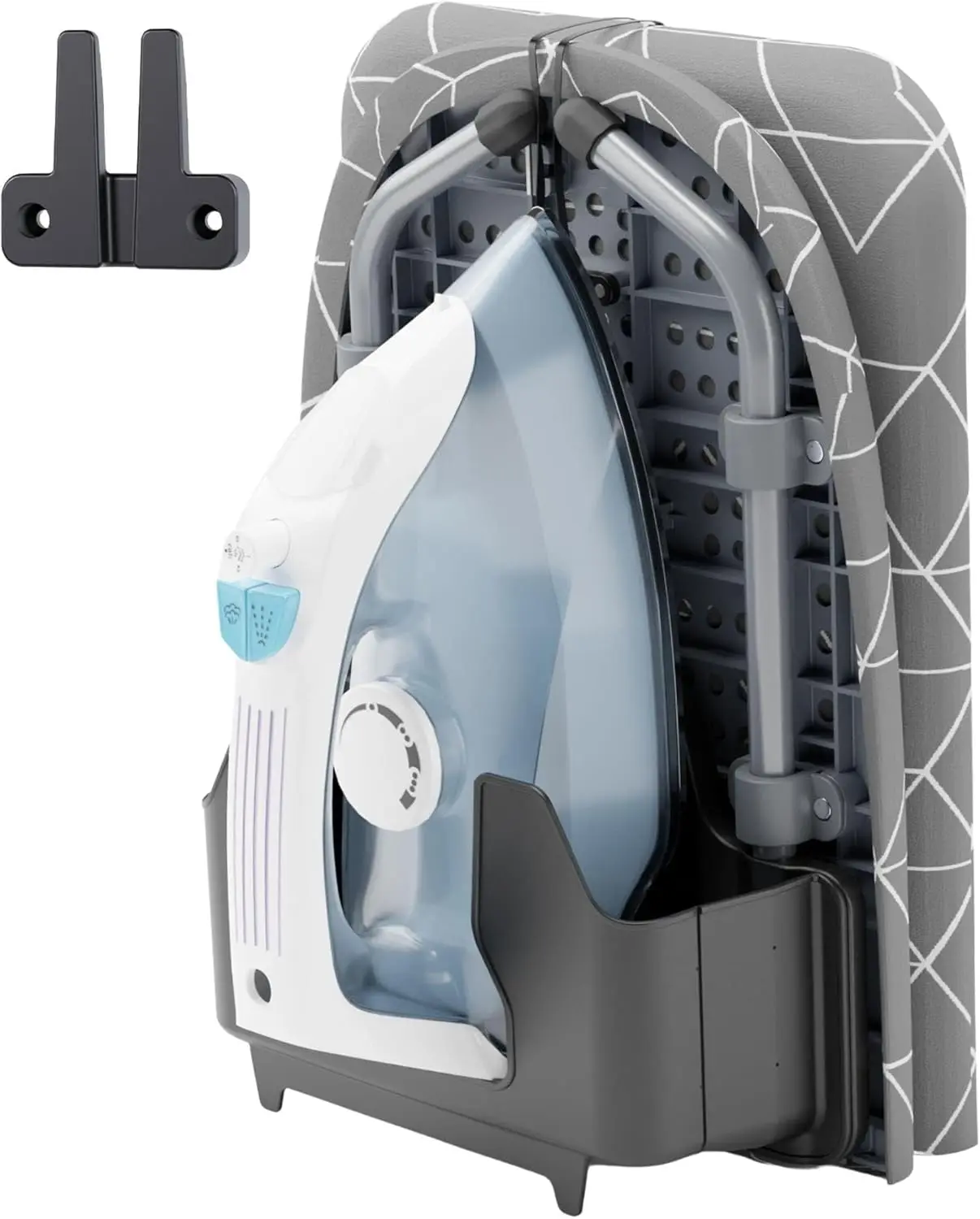 Portable Foldable Tabletop Ironing Board with Wall Mount, Space Saving Mini Laundry Room Iron Board, Gray
Portable Foldable Tabletop Ironing Board with Wall Mount, Space Saving Mini Laundry Room Iron Board, Gray