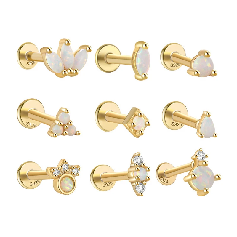 1pc 925 Sterling Silver Stud Earrings Opal Crown Piercing Stud Earrings Classic Fashion Ear Studs for Women Fine Wedding Jewelry
1pc 925 Sterling Silver Stud Earrings Opal Crown Piercing Stud Earrings Classic Fashion Ear Studs for Women Fine Wedding Jewelry