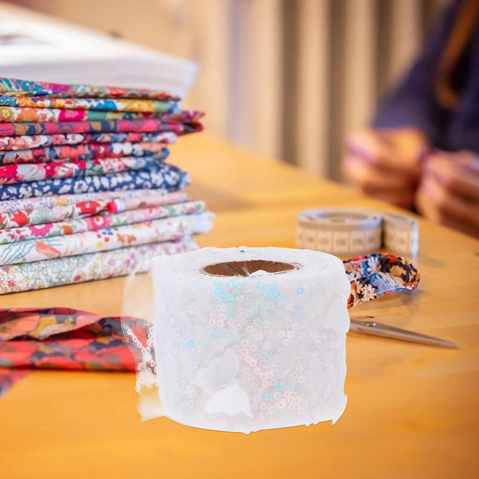 Tulle Ribbon Lightweight Polyester DIY Headdress Accessories Embroidered Sequin Ribbon Home Decor Clothing Supplies Wedding
Tulle Ribbon Lightweight Polyester DIY Headdress Accessories Embroidered Sequin Ribbon Home Decor Clothing Supplies Wedding