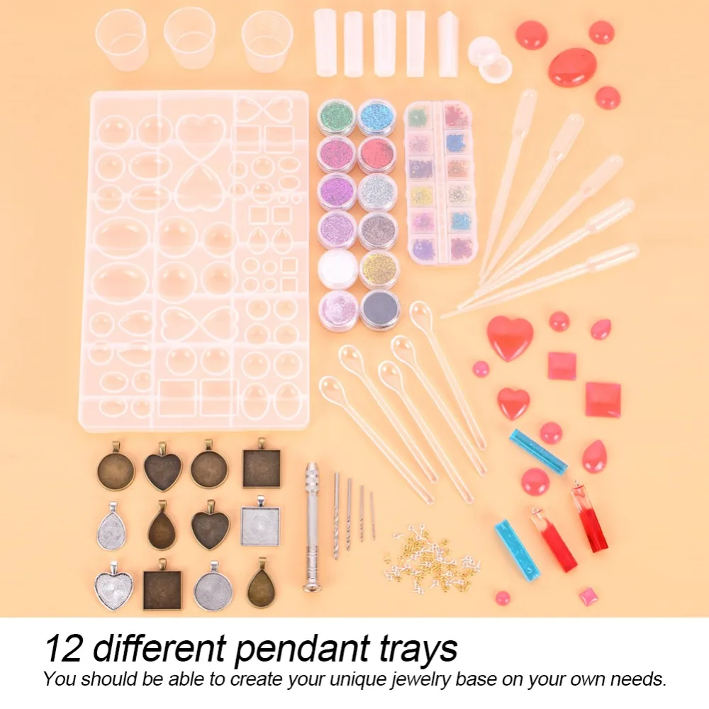 107Pcs Various Colors Epoxy Resin Silicone Tools Different Styles Suit DIY Crystal Glue Tool Kit Time Gem Jewelry Tools
107Pcs Various Colors Epoxy Resin Silicone Tools Different Styles Suit DIY Crystal Glue Tool Kit Time Gem Jewelry Tools