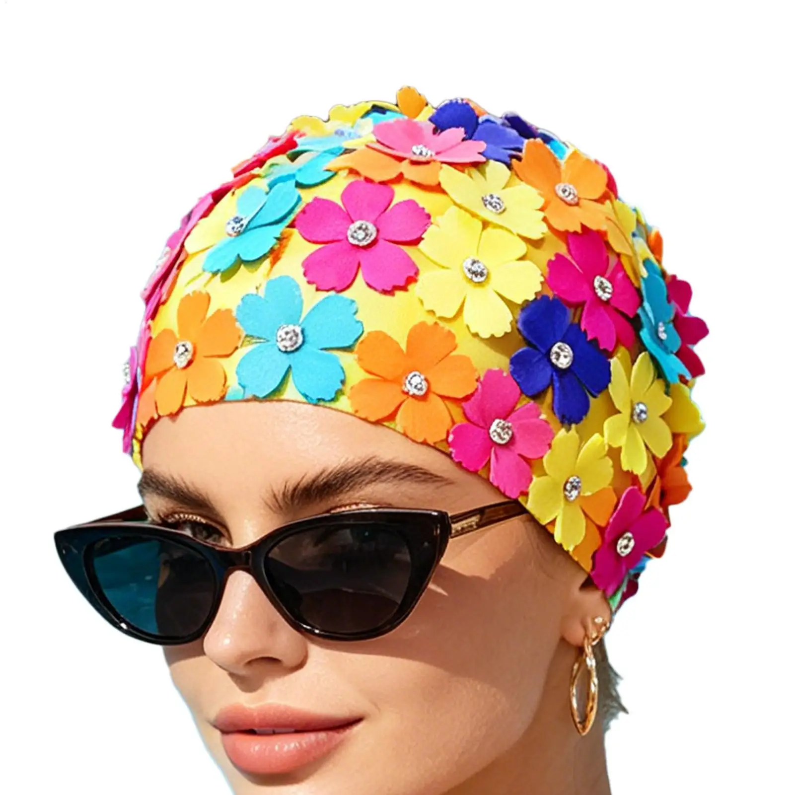 Swim Hats For Women Waterproof Flower Design Fashion Bathing Hat For Women Girls Ladies Wives Mothers Instructors Home Bathroom
Swim Hats For Women Waterproof Flower Design Fashion Bathing Hat For Women Girls Ladies Wives Mothers Instructors Home Bathroom