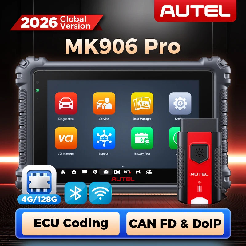 Autel Diagnostic Scanner MaxiCOM MK906 Pro OBD2 Tool Bi-Directional Control Full System Automotive Diagnostic Tools CAN FD/DOIP
Autel Diagnostic Scanner MaxiCOM MK906 Pro OBD2 Tool Bi-Directional Control Full System Automotive Diagnostic Tools CAN FD/DOIP