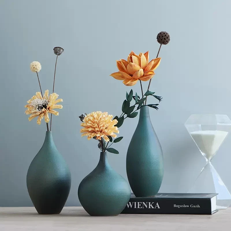 Green Vase Set Matte Teal Ceramic Vase Decorative Vintage Farmhouse Vase for Home Decor Living Room Centerpiece
Green Vase Set Matte Teal Ceramic Vase Decorative Vintage Farmhouse Vase for Home Decor Living Room Centerpiece
