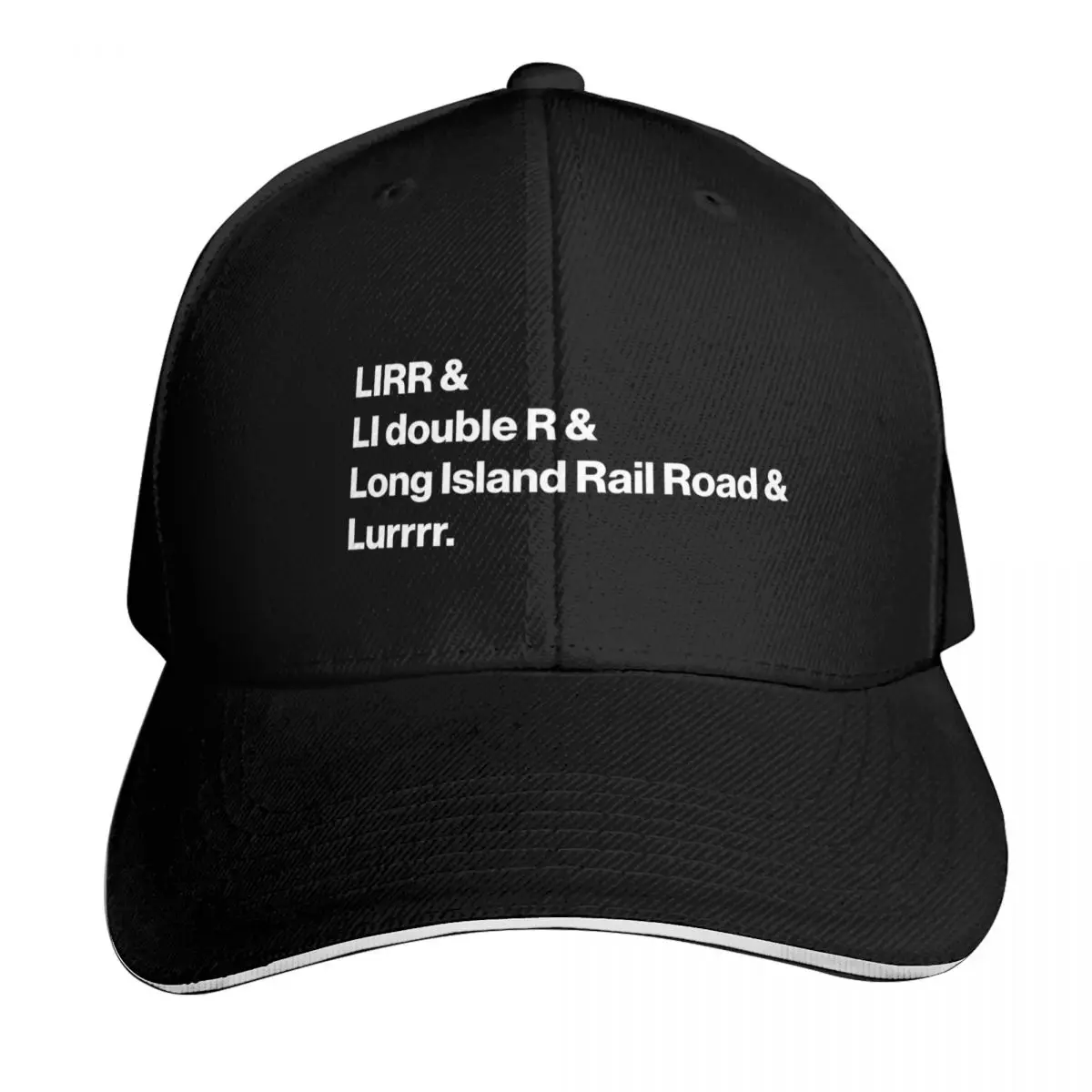 LIRR & - white type Baseball Cap Sun Cap Sunscreen Designer Hat beach hat Caps Women Men's
LIRR & - white type Baseball Cap Sun Cap Sunscreen Designer Hat beach hat Caps Women Men's