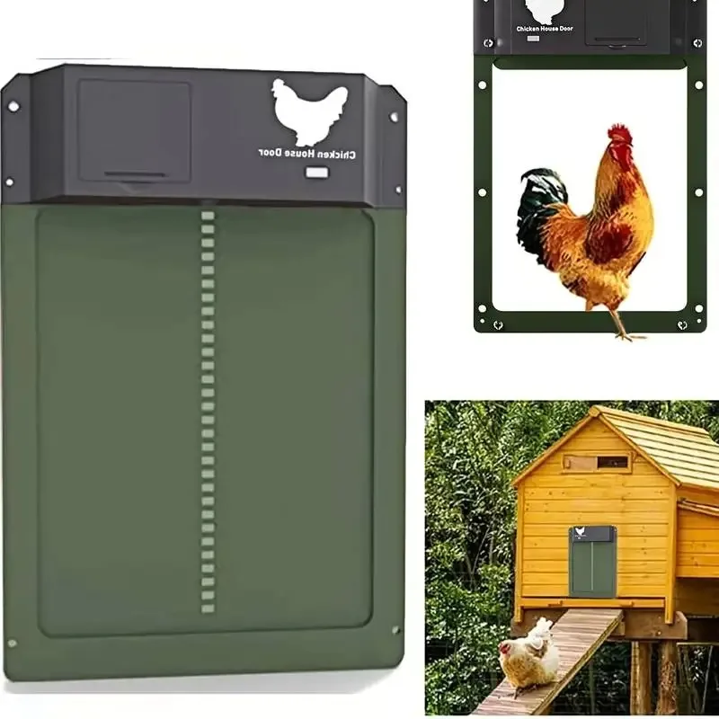 ABS Automatic Chicken Coop Door Chicken Automatic Door Light Sensing Auto Chicken Door Opener Chickens Supplies Battery Powered
ABS Automatic Chicken Coop Door Chicken Automatic Door Light Sensing Auto Chicken Door Opener Chickens Supplies Battery Powered