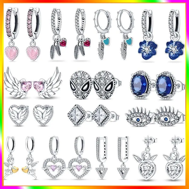 Earrings For Women Silver 925 Spiderman Mask Earring Party Anniversary Luxury Jewelry Gift Zircon Heart Shaped Feathers Earrings
Earrings For Women Silver 925 Spiderman Mask Earring Party Anniversary Luxury Jewelry Gift Zircon Heart Shaped Feathers Earrings