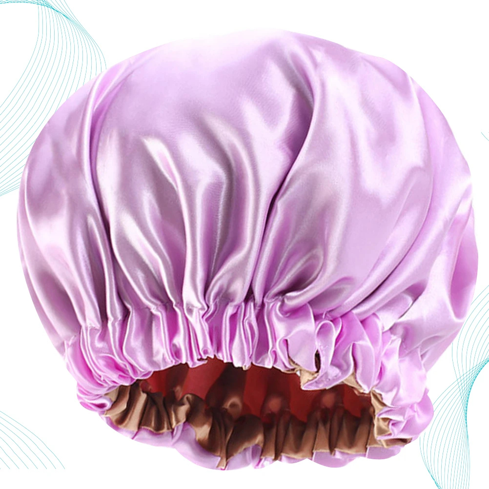 Woman Sleeping Hat Hair Cap Night Double Layer Elastic Bonnets Purple Chemotheraphy
Woman Sleeping Hat Hair Cap Night Double Layer Elastic Bonnets Purple Chemotheraphy