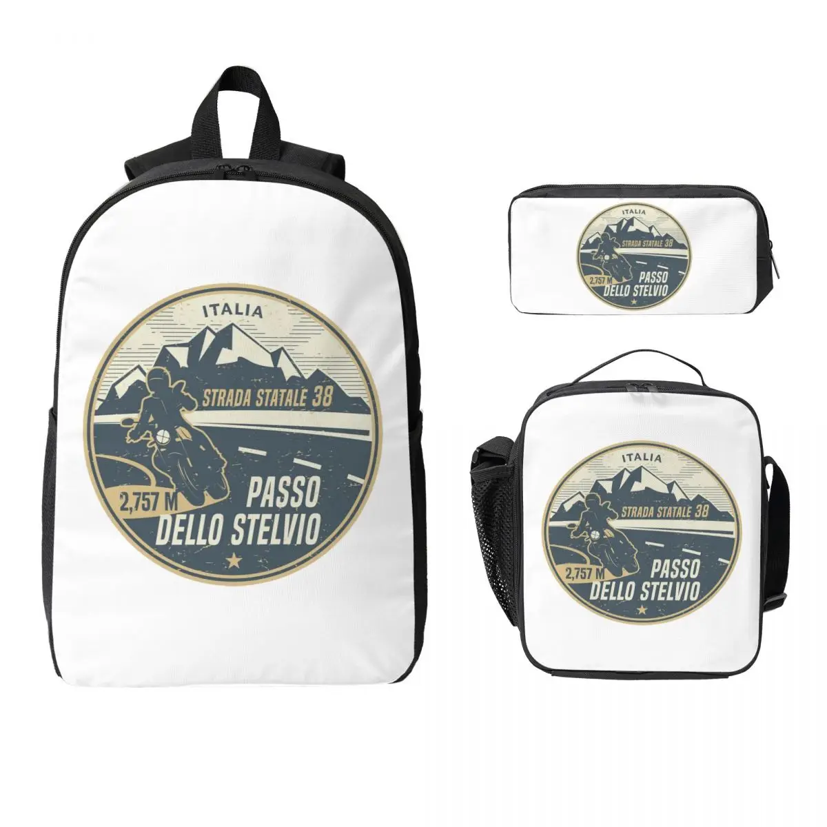 Stelvio Pass, Italy Backpack Student BookBag School Bag Computer Shoulder Bags 3ps Insulated Lunch Bag Pencil Case
Stelvio Pass, Italy Backpack Student BookBag School Bag Computer Shoulder Bags 3ps Insulated Lunch Bag Pencil Case