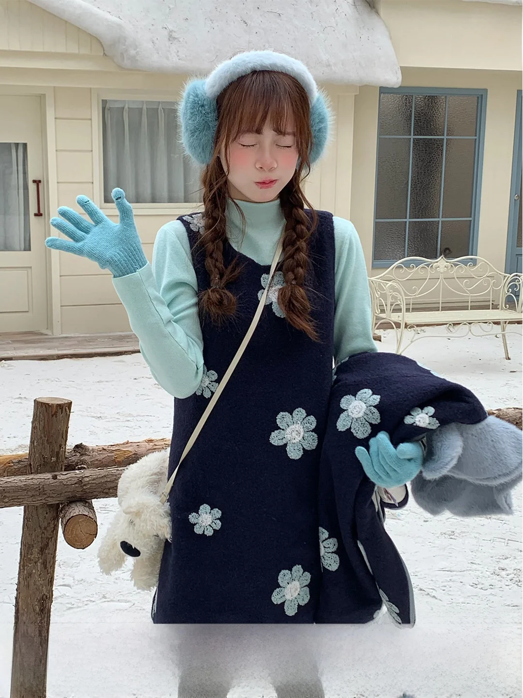 Mint Green Base Shirt Embroidered Flower Vest Dress Set Sweet Style Long Sleeve High Collar Regular Length Spring Commute Wear
Mint Green Base Shirt Embroidered Flower Vest Dress Set Sweet Style Long Sleeve High Collar Regular Length Spring Commute Wear