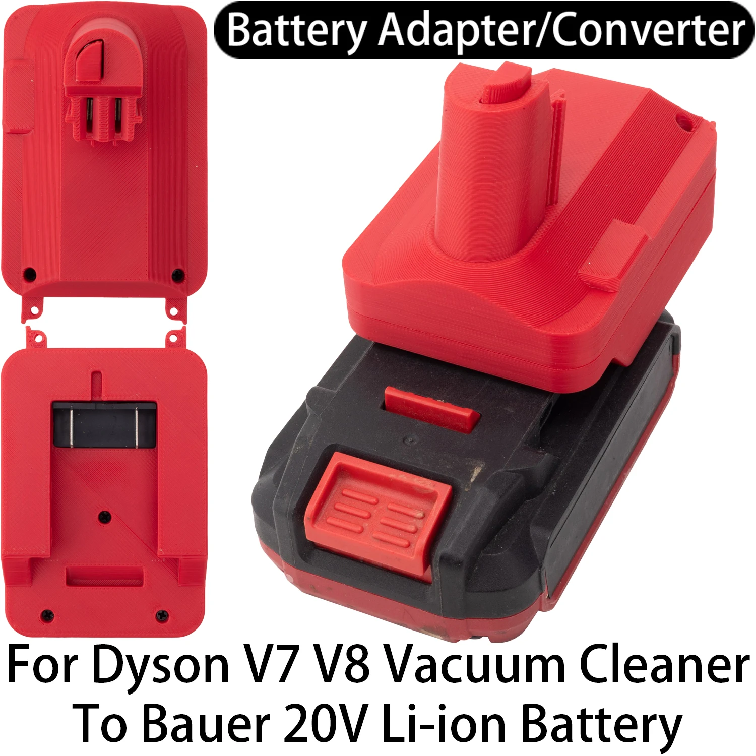 Адаптер-переходник для аккумулятора пылесоса Dyson V7 V8 на литий-ионный аккумулятор Bauer 20V, аксессуар для инструмента
Адаптер-переходник для аккумулятора пылесоса Dyson V7 V8 на литий-ионный аккумулятор Bauer 20V, аксессуар для инструмента