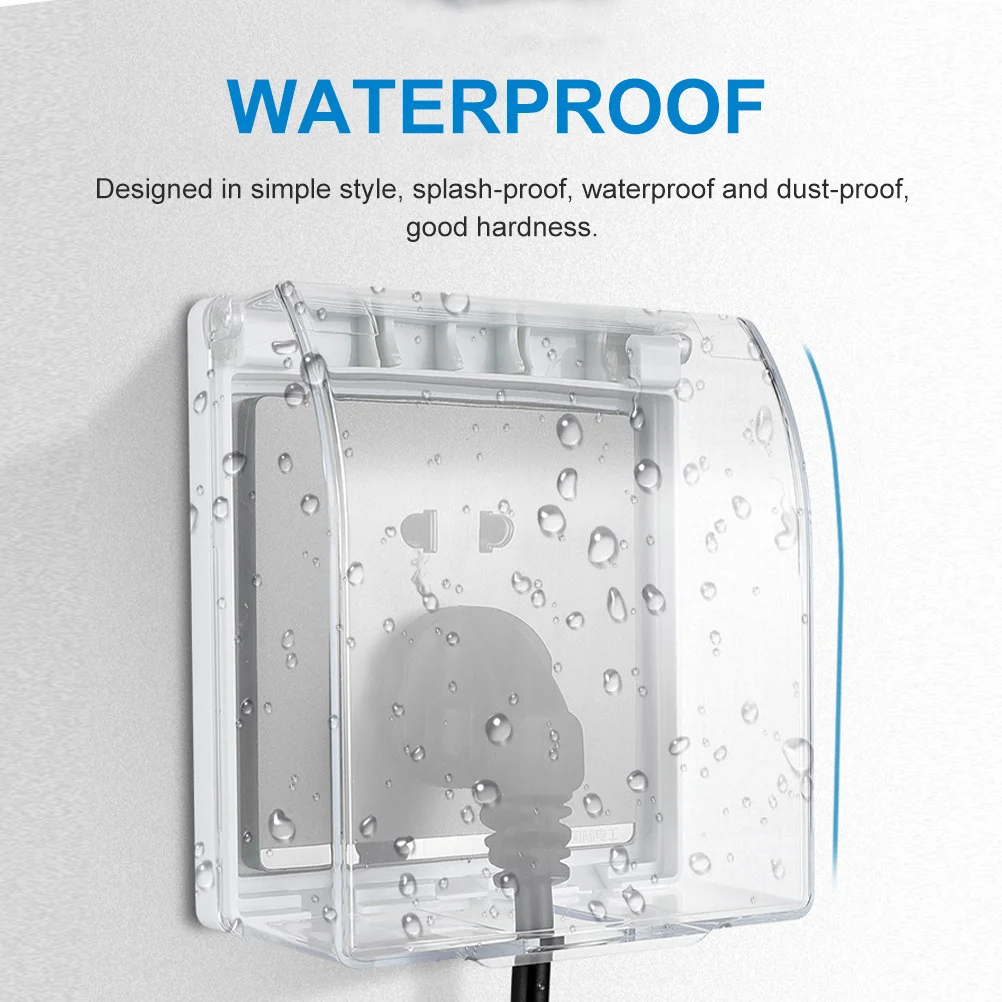 4Pcs Waterproof Socket Cover Transparent Splash Proof Bathroom Kitchen Protector Durable Easy Install Home Decor
4Pcs Waterproof Socket Cover Transparent Splash Proof Bathroom Kitchen Protector Durable Easy Install Home Decor