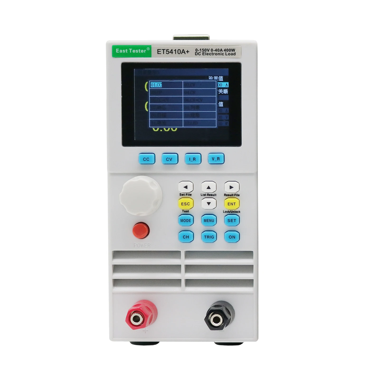 ET5411A+ 500V 15A 400W One-Channel Programmable Load High Resolution Precision DC Electronic Load
ET5411A+ 500V 15A 400W One-Channel Programmable Load High Resolution Precision DC Electronic Load